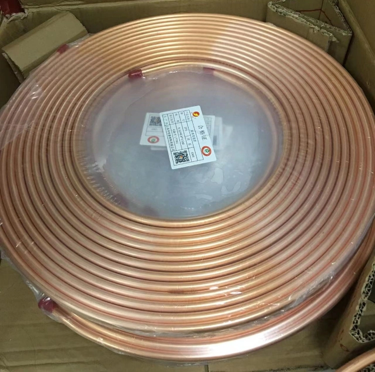 ASTM B280 Pure Copper 99.95% Air Conditioners Flexible Copper Pipe Copper Pancake Coil Tube