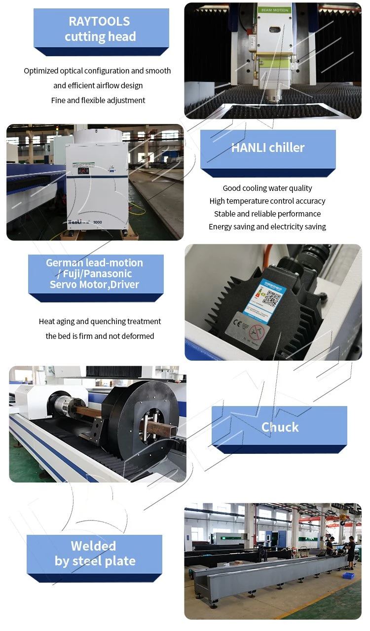 Laser Cutting Machine 3015 3000W Copper Steel Sheet and Metal Pipe Cutting