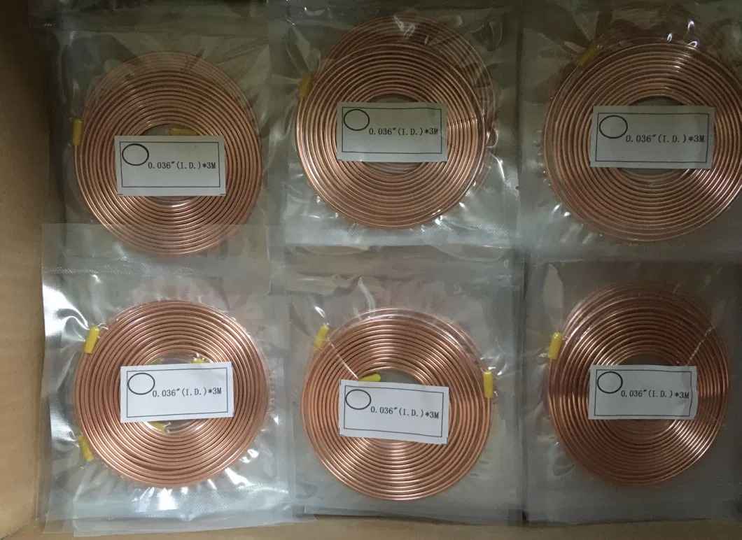 Copper Tube Capillary Copper for Air Conditioner