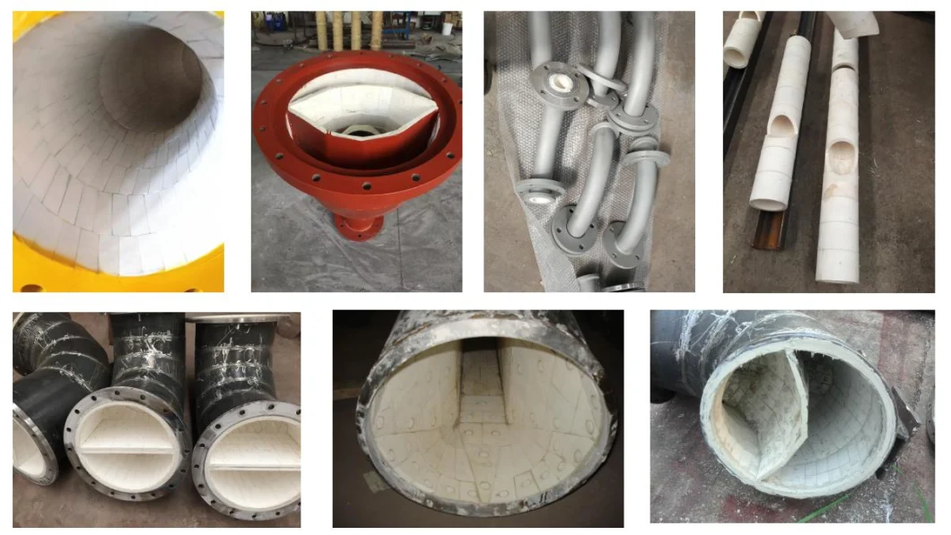 Zibo Win-Ceramic Produces Ex-Factory Price Powder Factory-Used High-Aluminum Ceramic Tubes/Ceramic Lined Elbows