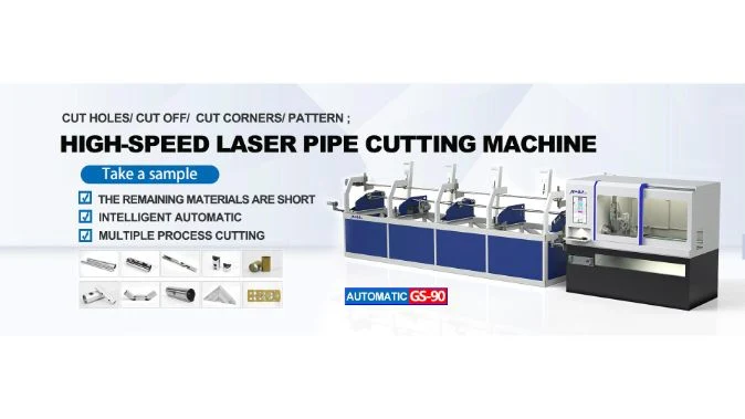 CNC 2000W Metal Fiber Laser Tube Pipe Cutting Machine for Aluminum Copper