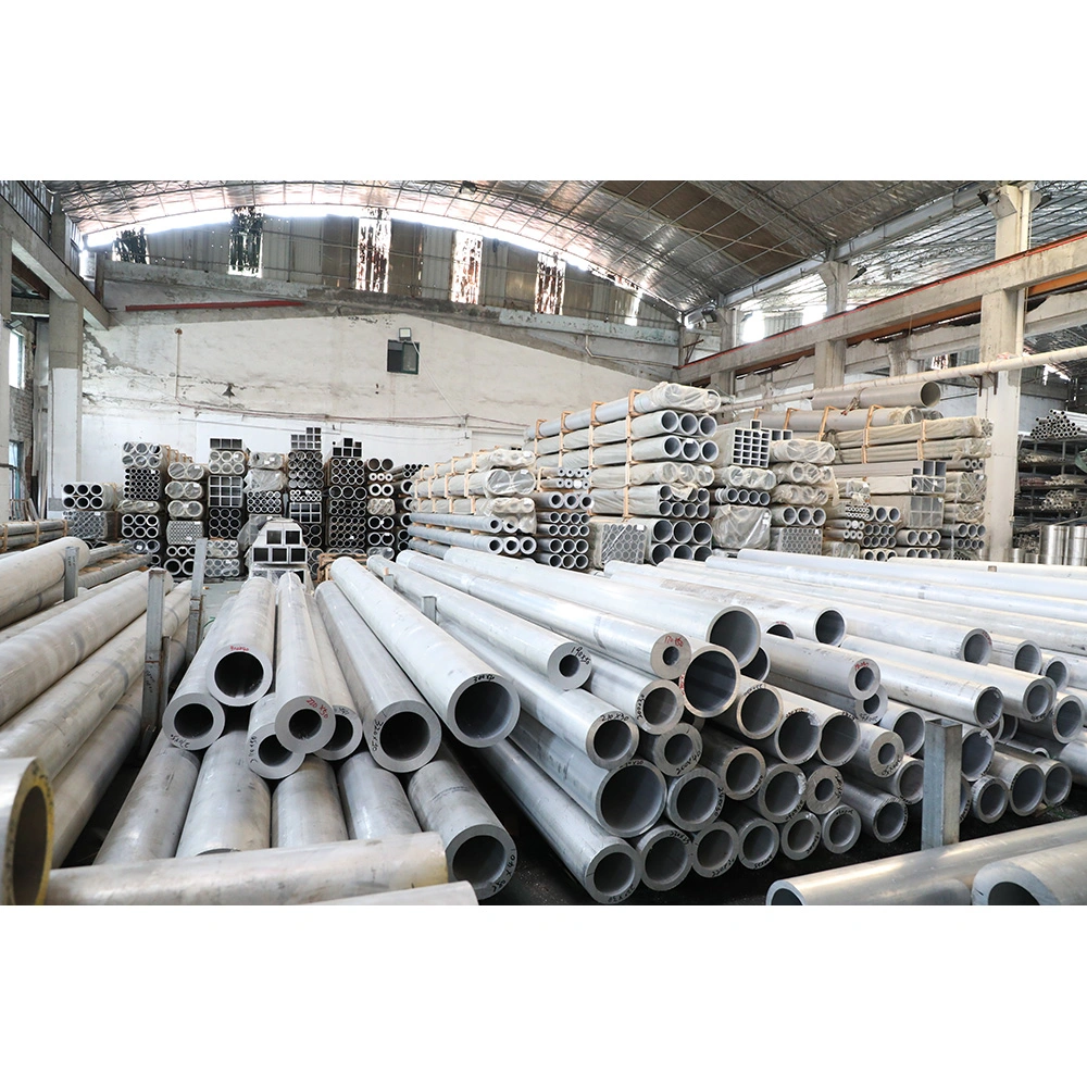 6063 6061 Stock Aluminum Alloy Hollow Tube Round Aluminum Pipe