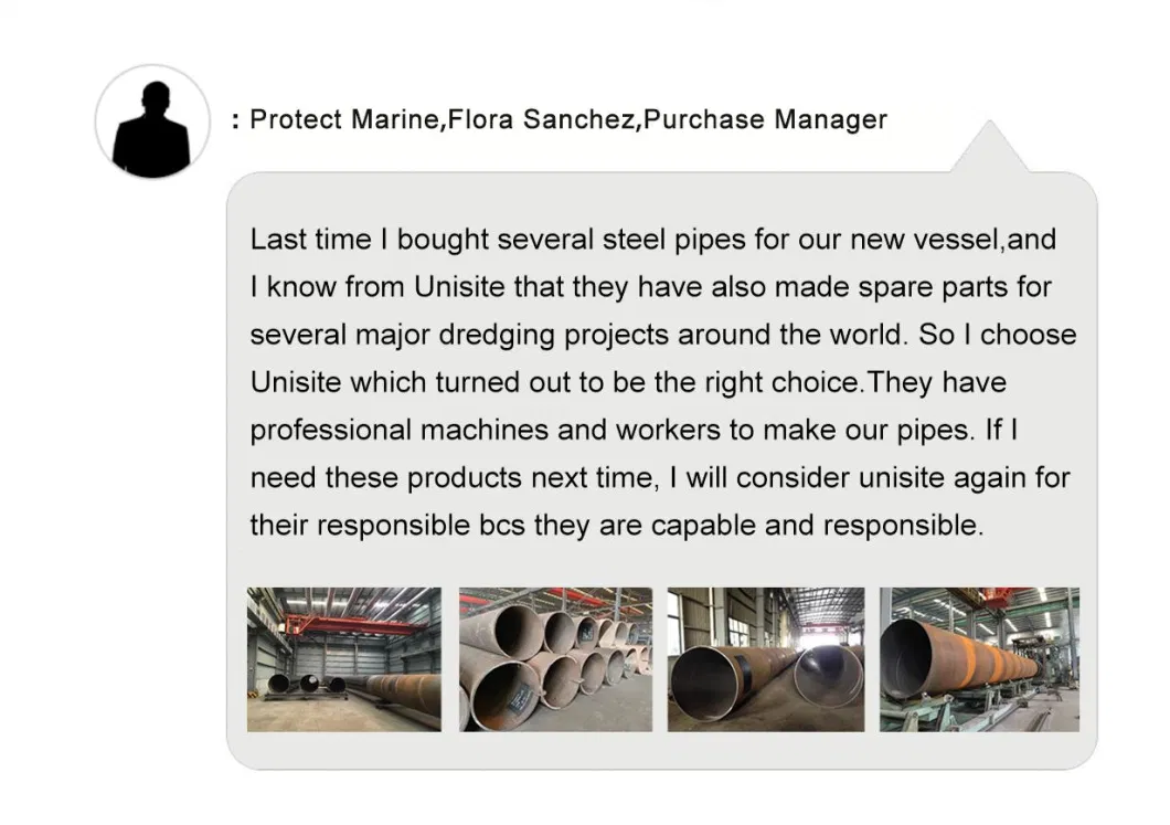 Unisite Welded Spiral Steel Pipe Corrugated Spiral Copper Pipe Spiral Pipe