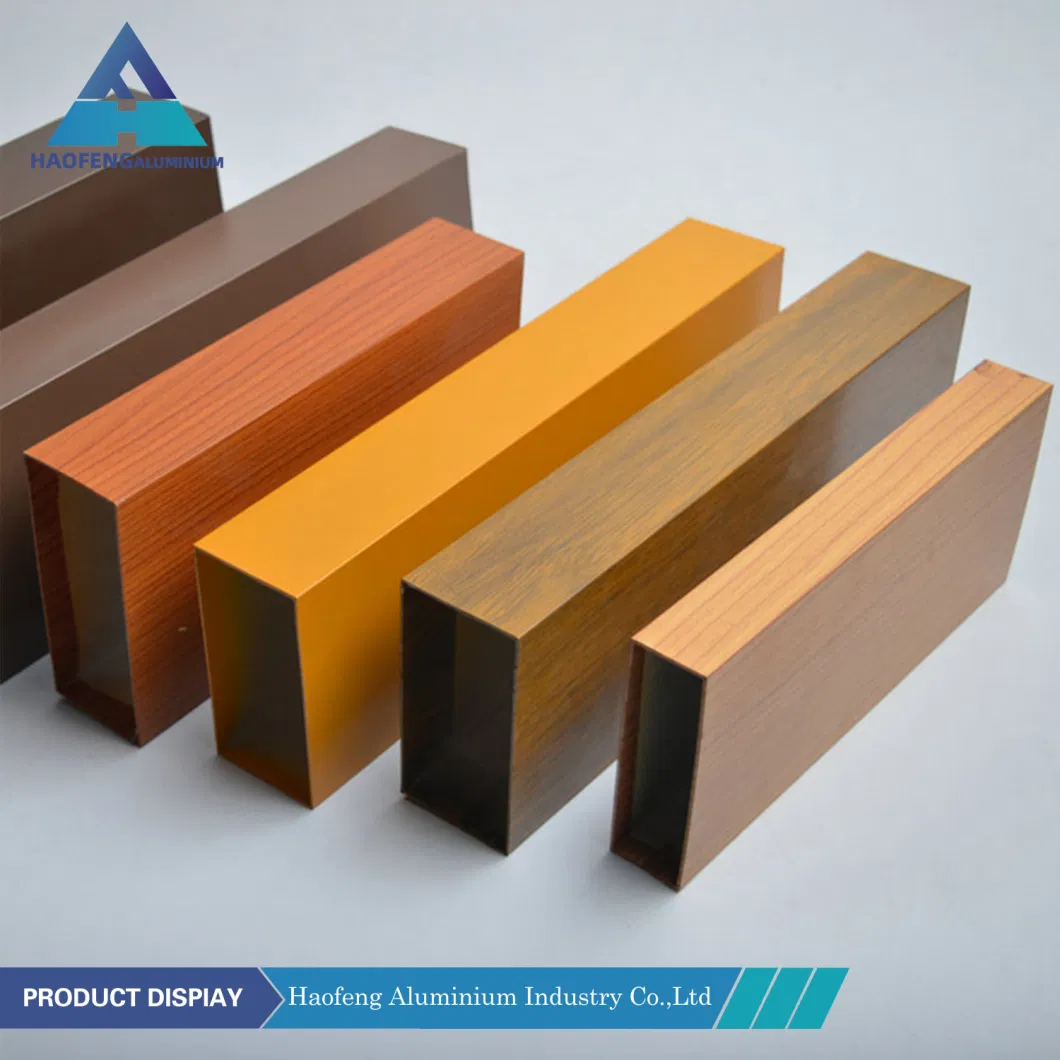 Hot Selling 6000 Series Aluminium Square Tube Customed Aluminum Wooden Grain/Anodized Extrusion