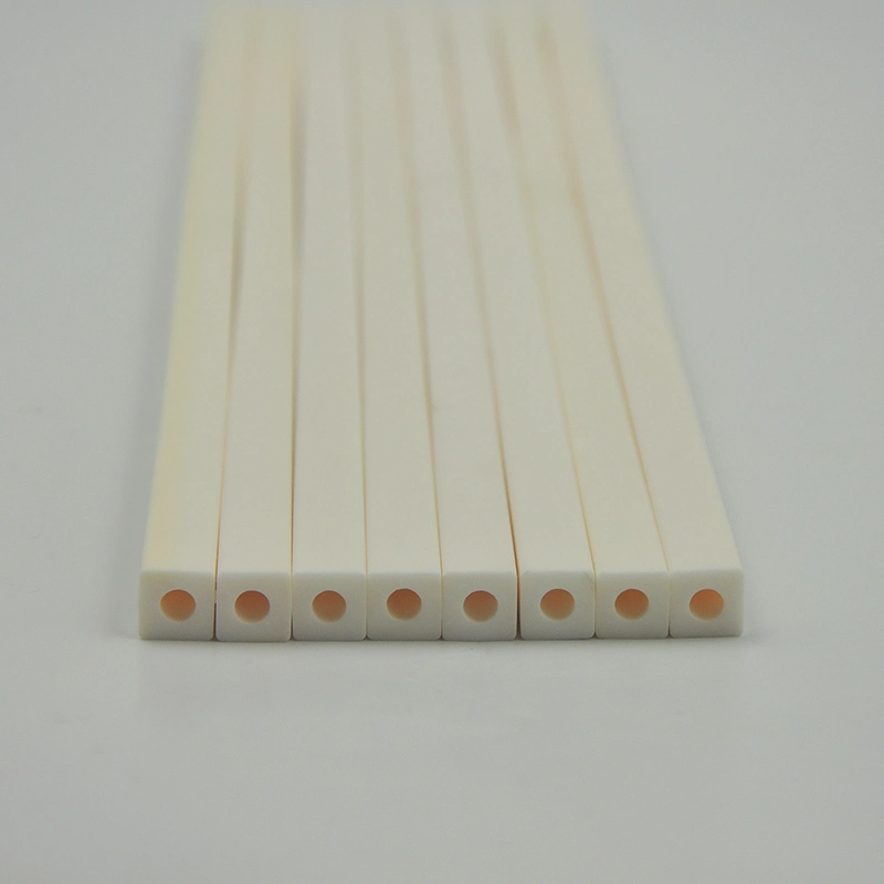 Square Shape Aluminum Oxide Corundum Alumina Ceramic Tube