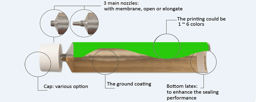 High Quality Construction Adhesive Aluminum Collapsable Tube with Nozzle