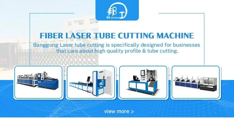 CNC 2000W Metal Fiber Laser Tube Pipe Cutting Machine for Aluminum Copper