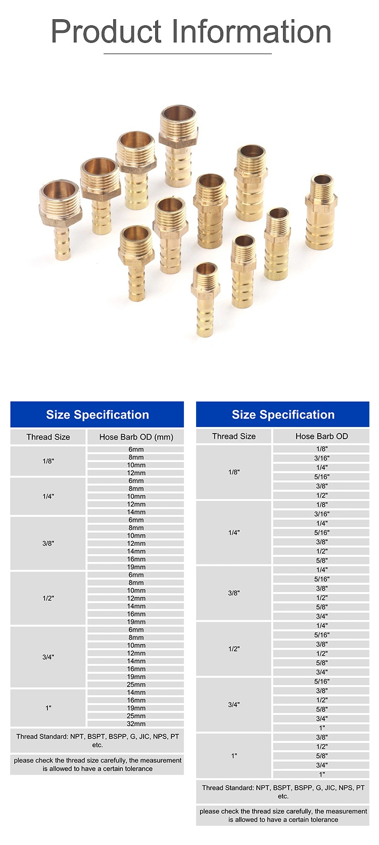 Brass Pneumatic Fitting Hex Bushing Reducer Double Extension Nipple Pipe Low Price Adapter Quick Plumbing Water Hose Female Tube