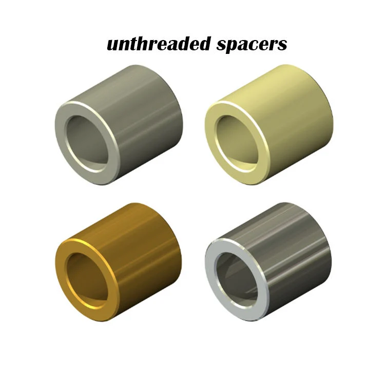 Unthreaded Spacers Steel Brass Aluminum Round Spacer Round Tube Bushing Aluminum Spacers