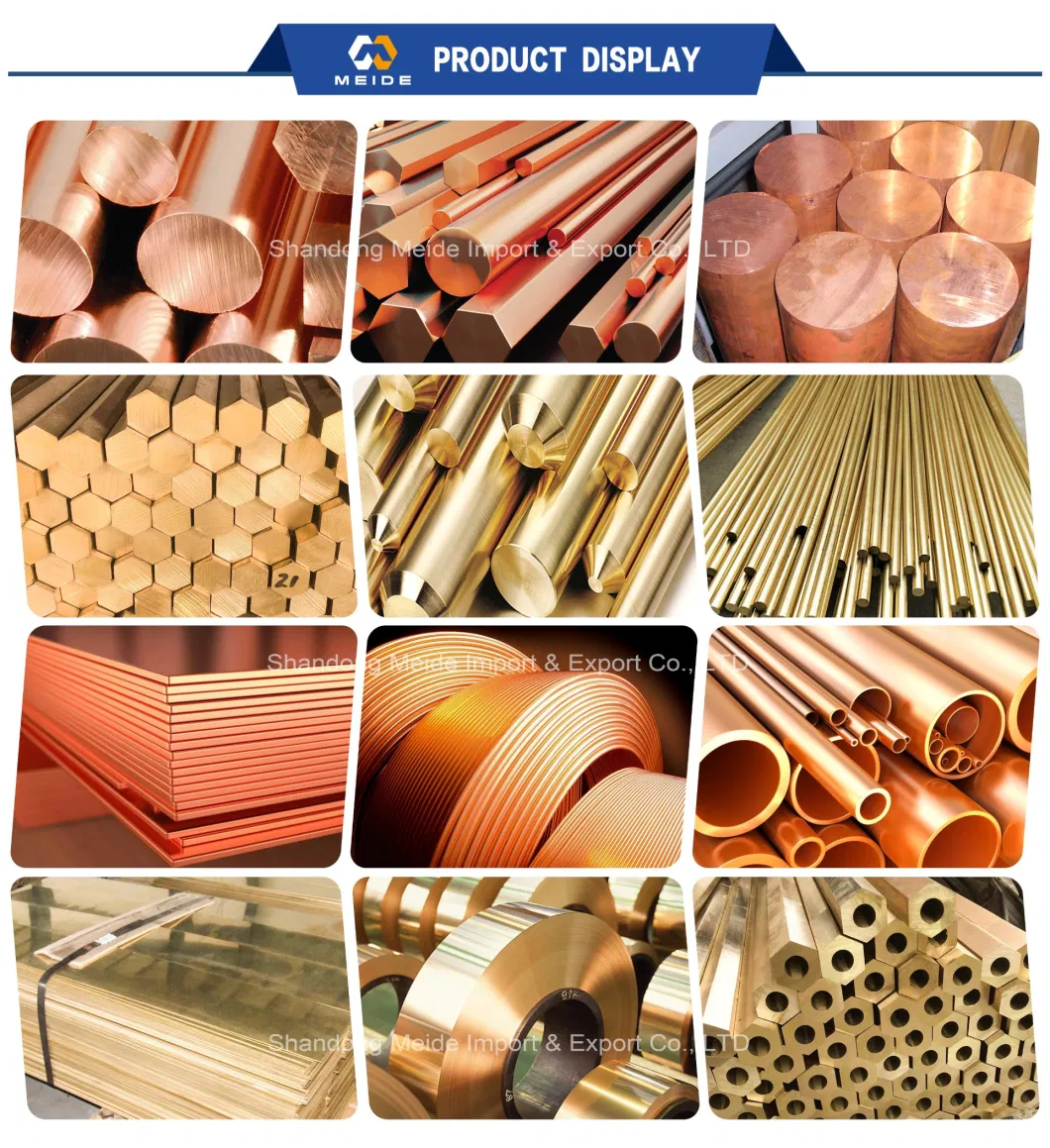 C21000 C11000 C37000 C17200 Beryllium Copper Plate C24000 Brass Round Rod Square Rod/Irregular Rod/Copper Square Tube