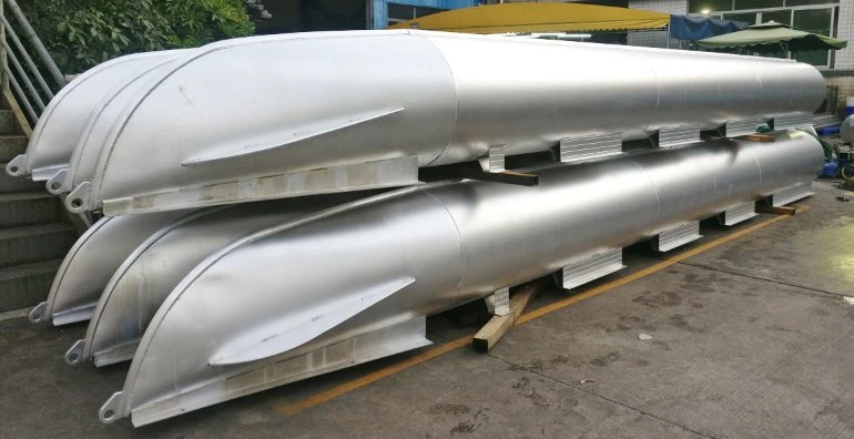 Custom High Quality Small Aluminum Pontoon Floating Tubes