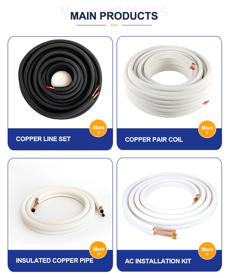 Air Conditioner Pipe Cu-Alu Welded Insulation Copper Pipe