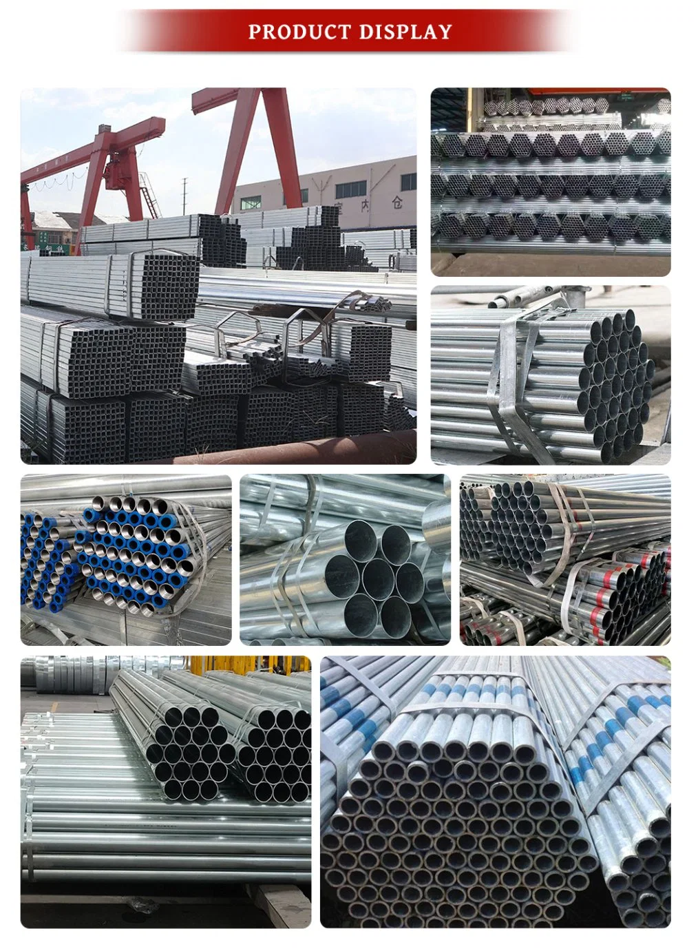 4X4 Square Tubing Back Annealing Galvanized Steel Round Tube in Stock