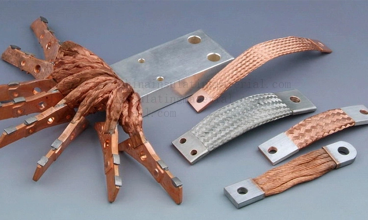 Flexible Tinned Copper Braided Earth Strap for Solar Power