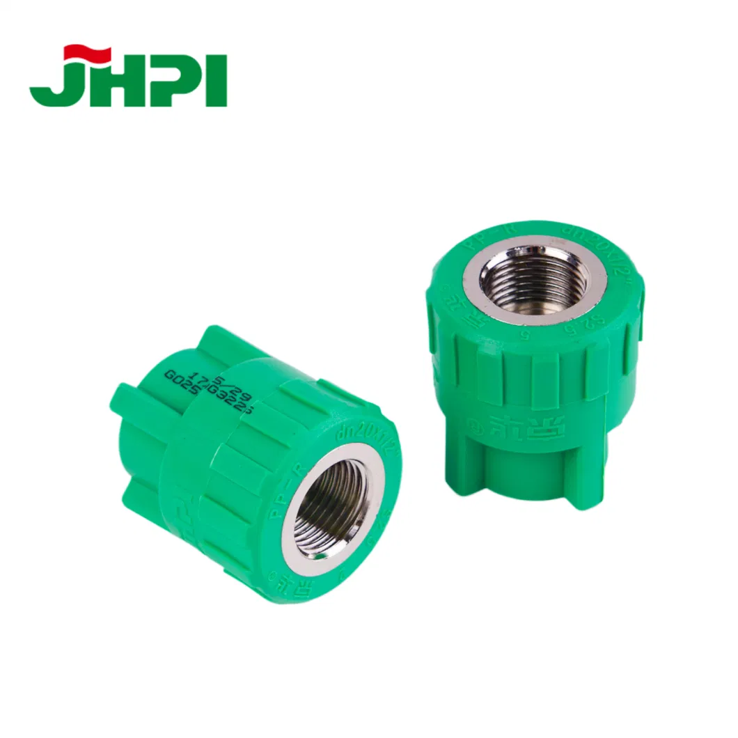 Export Green Copper Internal Thread PPR Hot and Cold Water Pipe Fittings