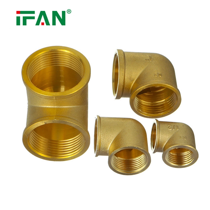 Ifan Manufacturers Brass Pipe Fitting Forged Brass Connector Copper Fitting