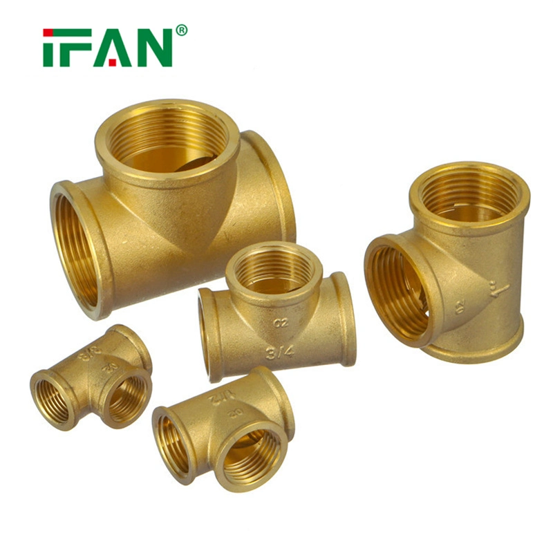 Ifan Manufacturers Brass Pipe Fitting Forged Brass Connector Copper Fitting