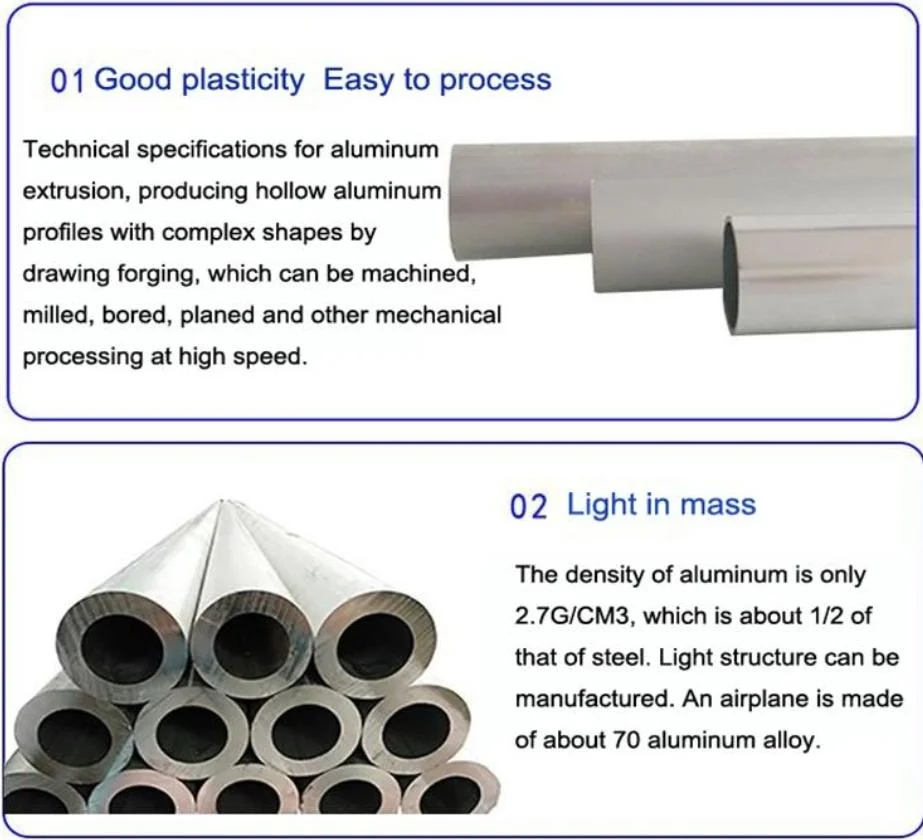 Sales off Seamless Aluminum Round Pipe 5005 7075 Thickness 2mm 4mm Customized 7A04 7A09 Casting Polished Welding Square/Rectangular Hollow Alloy Aluminium Tube