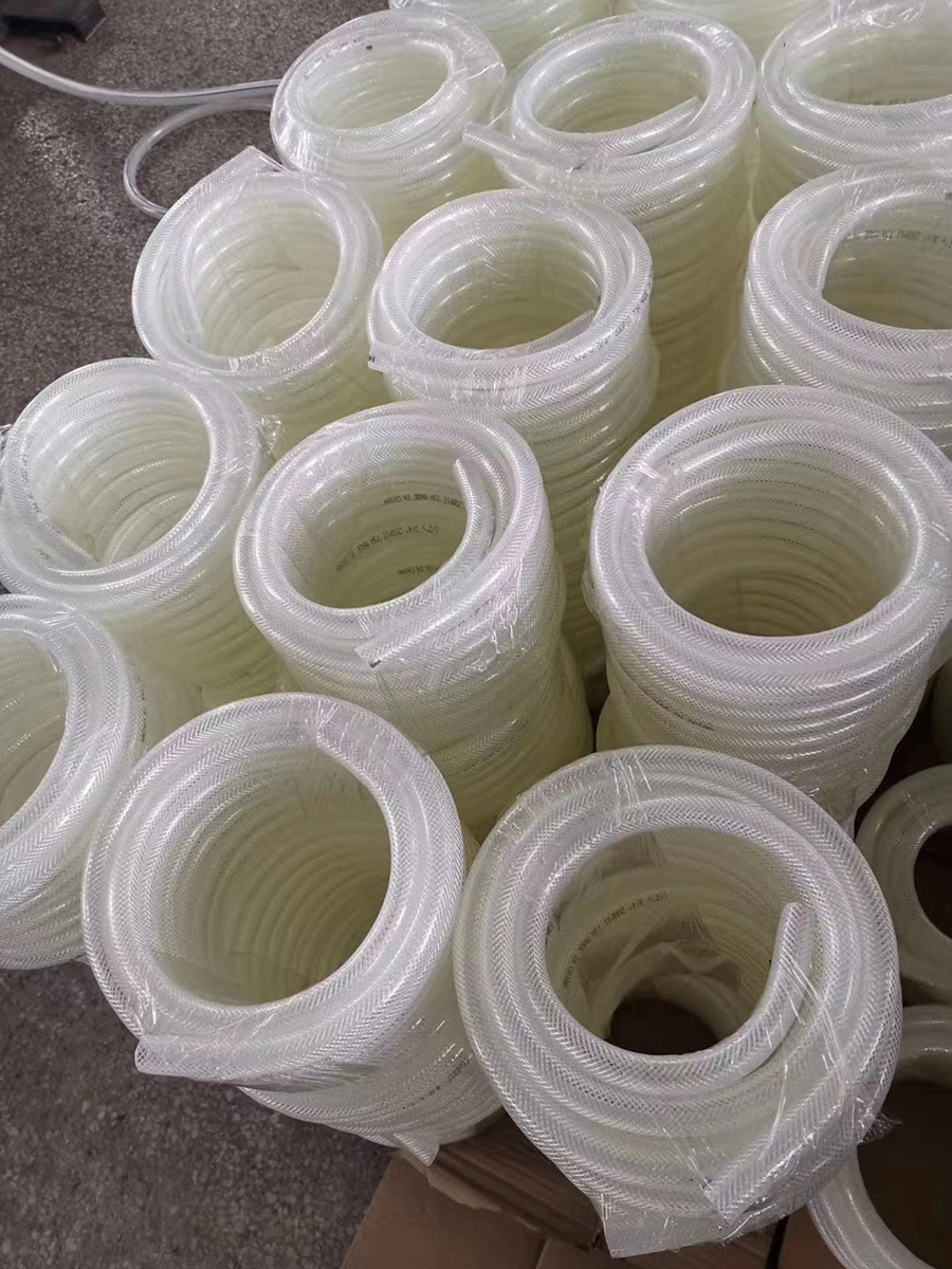 PVC Reinforced Tubing with Spiral Steel Wire High Pressure Flexible Vinyl Hose