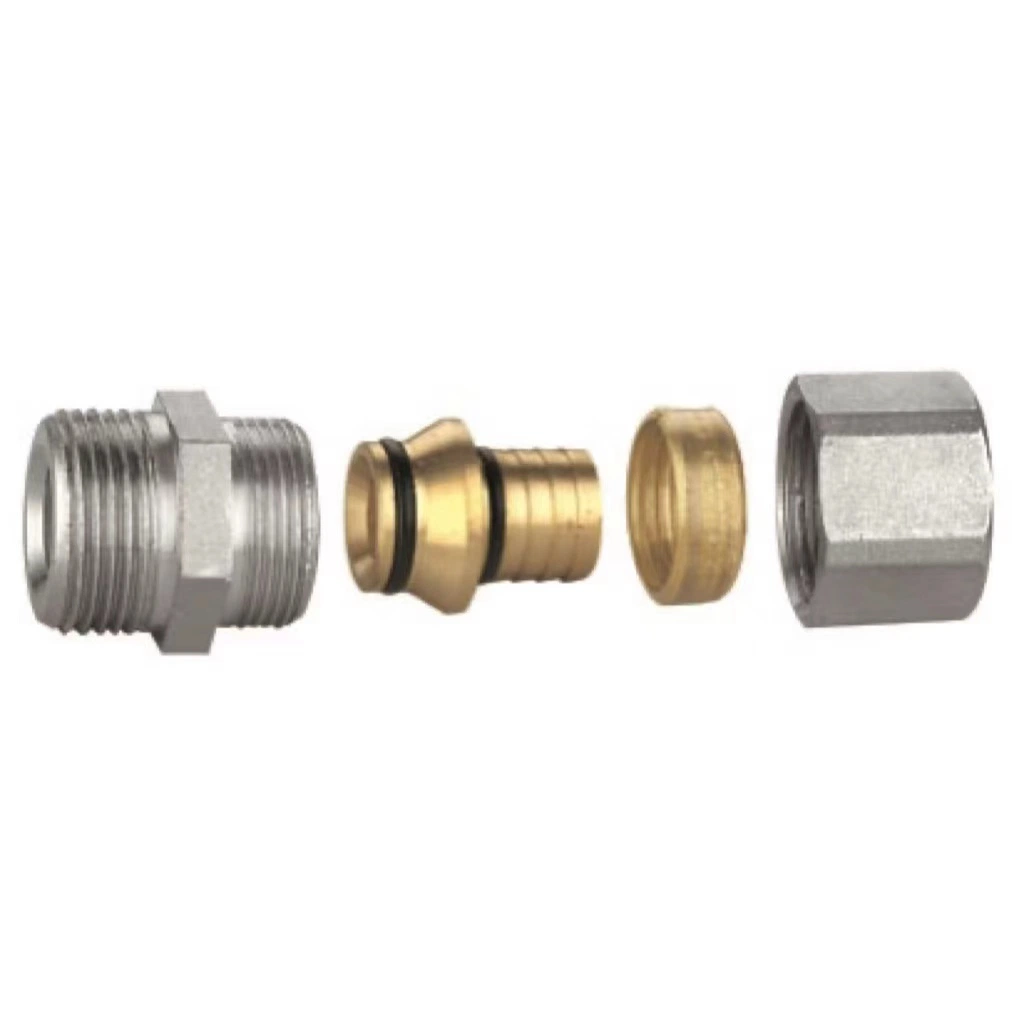 Customized Hardware Female Copper Forged Pipe Fitting Elbow Tee Brass Pipe Connector