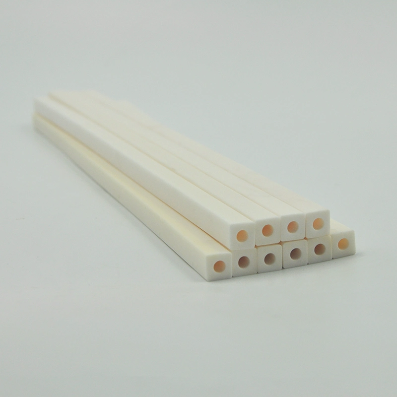 Square Shape Aluminum Oxide Corundum Alumina Ceramic Tube