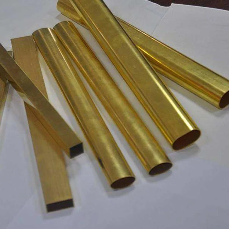 Straight Lengths Hard Temper Manufacturers C65500, C68700 Precise/ Seamless Copper Pipes Hollow Small-Diameter Brass Tube