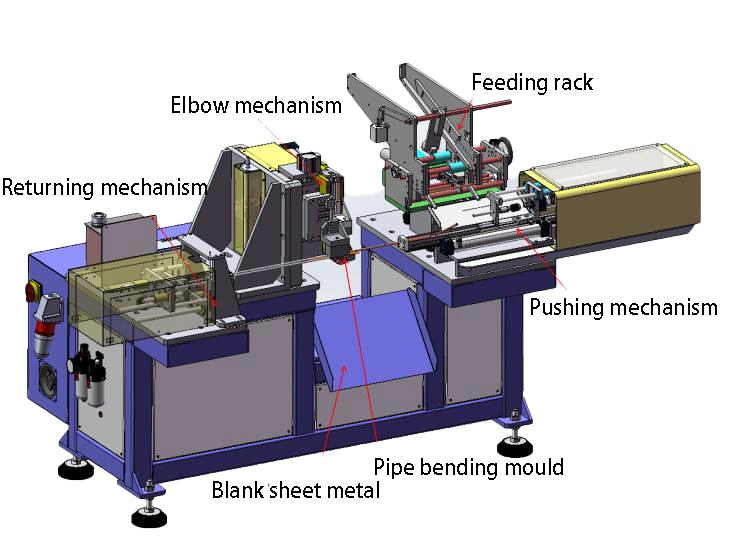 Copper Pipe 13 mm Auto Three-Dimension Bending Machine-Right Bending