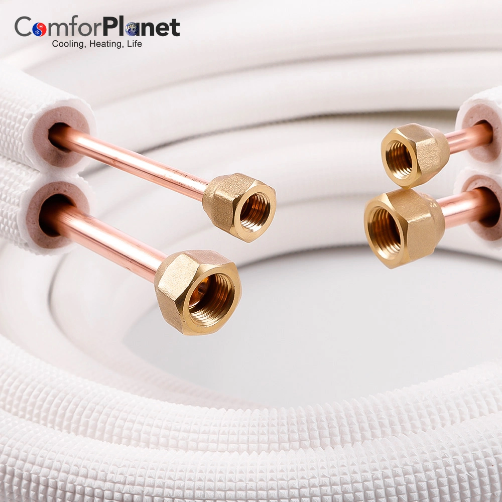 PE Foam Coated Insulation Copper Pipe Insulated Copper Tube for Split Air Conditioner