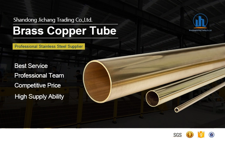 . Manufacturer Round Brass Pipe/Brass Tube Astmb135 C2300 C2600 C2680 C2700 C2620 C2800 with Best Price