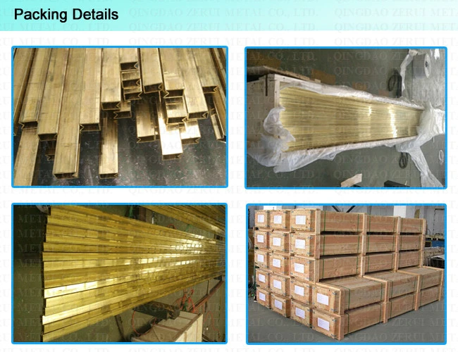 Hard Drawn Special Shaped Brass Tube for Decorative and Heat Exchanger