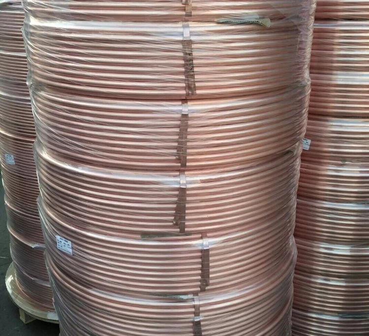 ASTM B280 Pure Copper 99.95% Air Conditioners Flexible Copper Pipe Copper Pancake Coil Tube