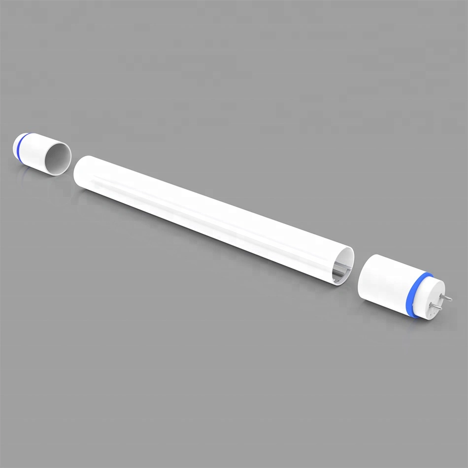 Tw2825 T8 Plastic Tube Round Cover with Aluminum Extrusion Craft LED Profile for Hanging LED Strip Lighting