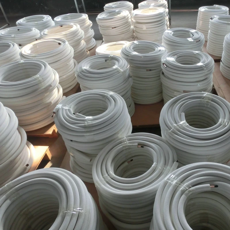 Air Conditioner Onnecting Pipe Parts Foam Insulation Coated Pancake Pair Coil Insulated Copper Pipe/Tube