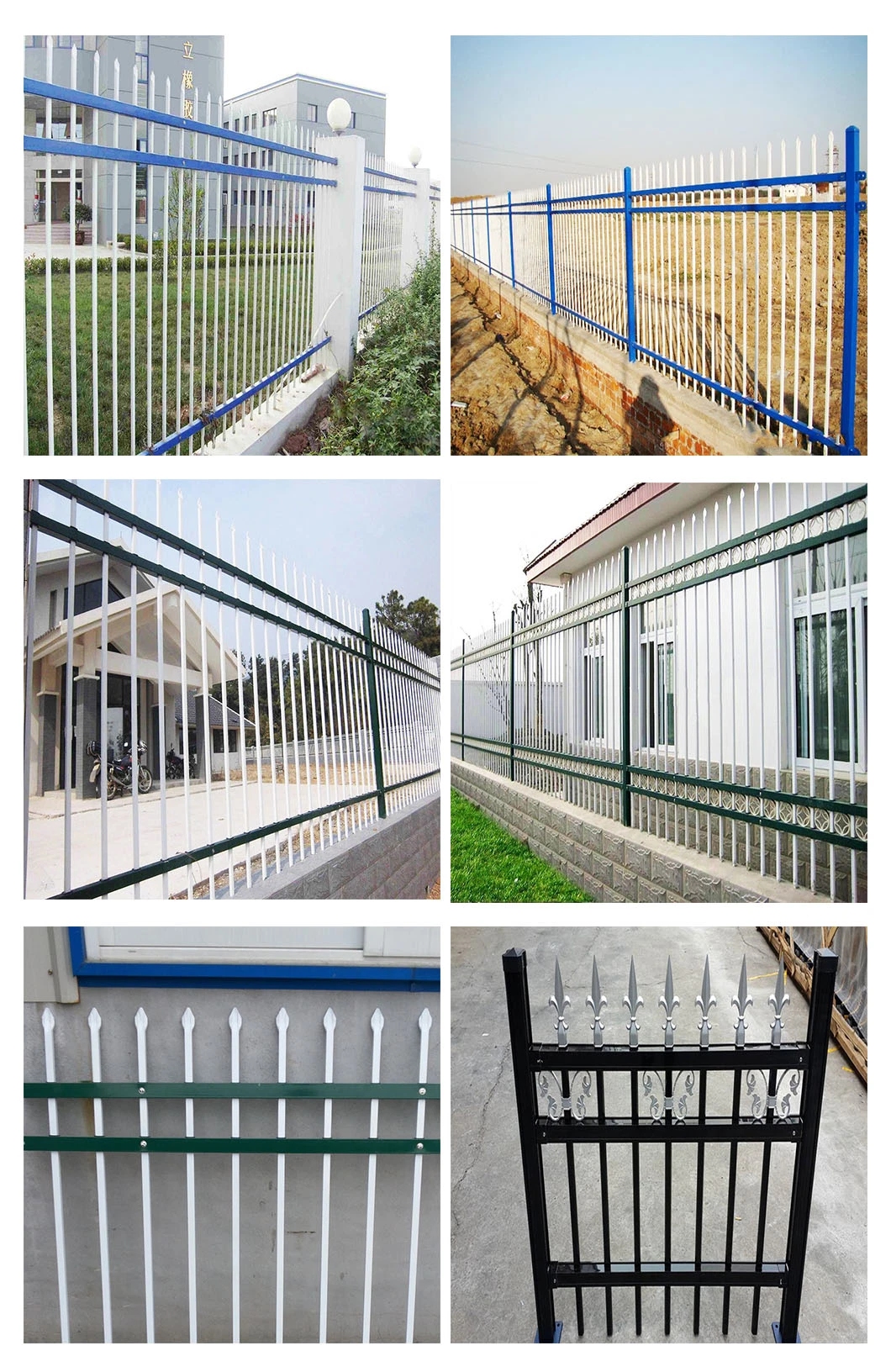 Zinc Coated Square Steel Tube Iron Aluminum Fence Panel Fence