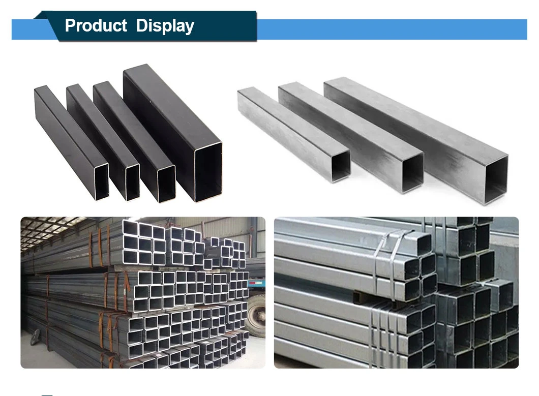 Professional Manufacturer Aluminum Square Pipe Steel Structural Welded Rectangular and Square Pipe Tube