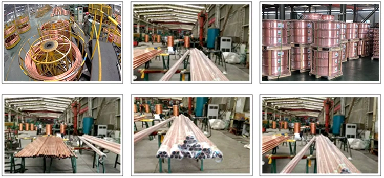 C12000 C2400 Copper Pipe Thickness Wall Seamless Length 3m 4.8m 5.8m 6m 99.99% Pure Copper Tube