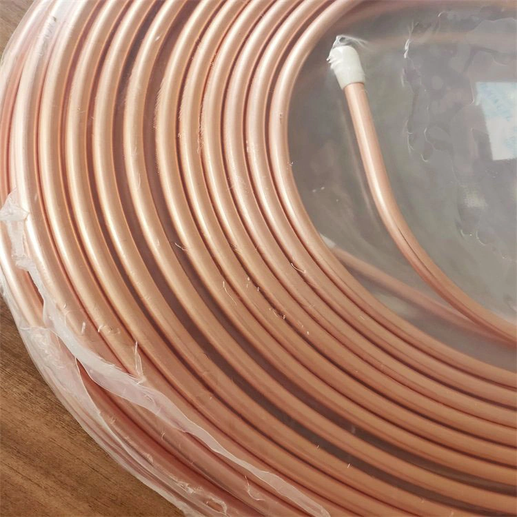 1/2 3/4 Copper Coil B280 C12200 C2400 Air Conditioner Copper Pipe Price Per Meter 12000BTU 18000BTU Copper Pipe Air Conditioner