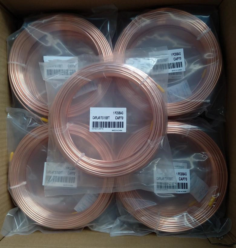 Copper Tube Capillary Copper for Air Conditioner