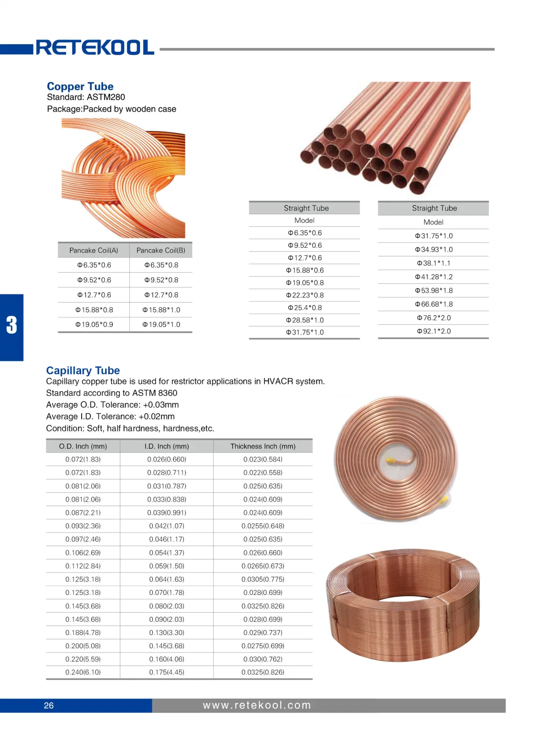 Refrigerator Copper Coated Bundy Tube