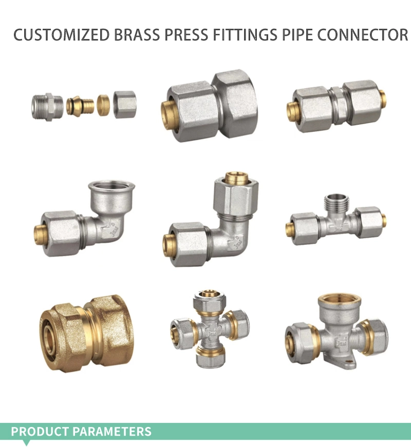 Wholesale Copper Lead Free Compression Stainless Steel Crimp Plumbing Plastic Connector Brass Pipe Pex Fitting