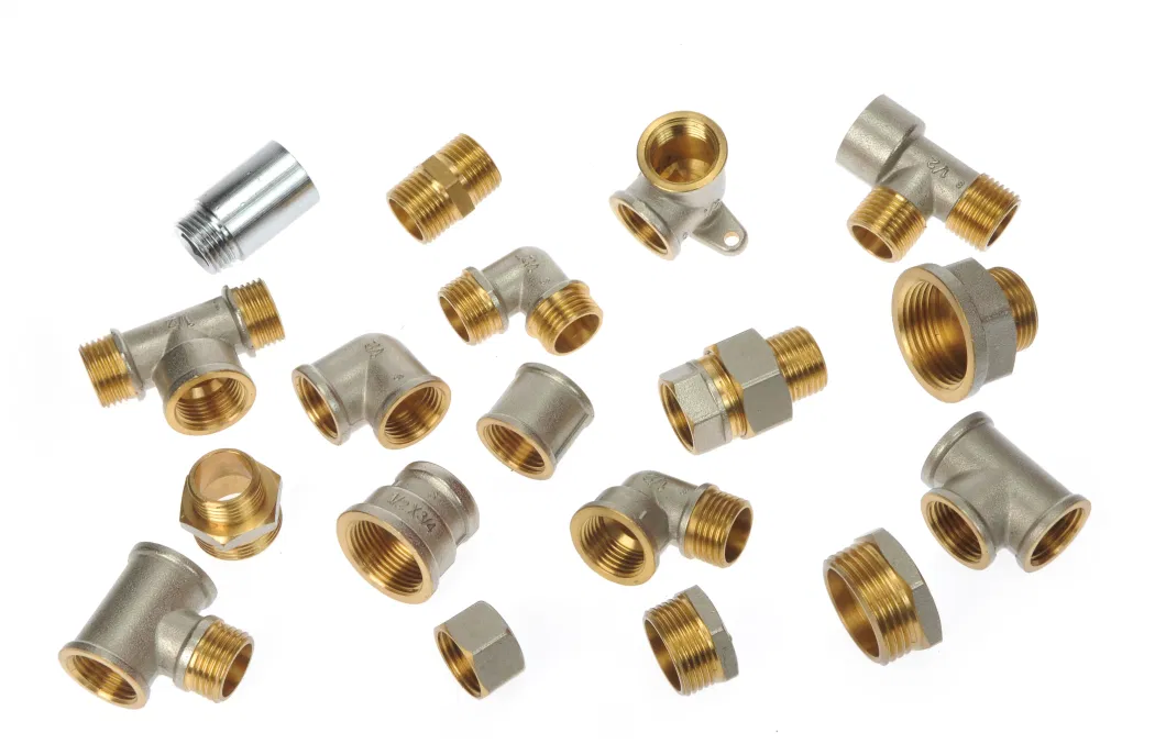 Asb Full Range Coupler Plumbing Materials Brass Pipe Connector Compression Copper Pipe Male Female Elbow Tee Fittings