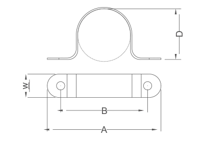 Light Duty U-Strap (Copper Tubing)