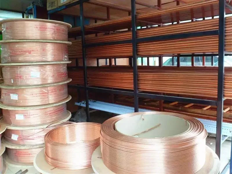 C11000 C12200 ASTM B8 B280 99.9% AC 1/4 C70600 C71500 Copper Tube/Brass/Seamless Soft/Straight/Copper Coil Pipe for Air Conditioner