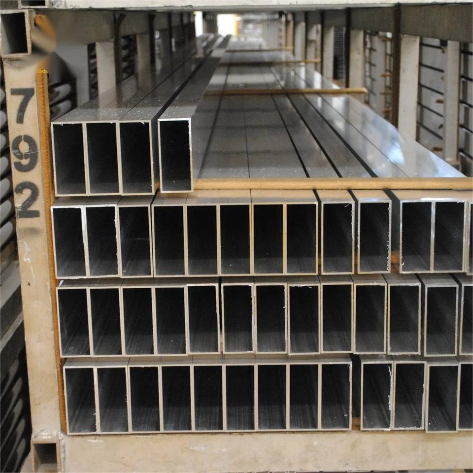 7005 7075 Extruded Profile Square Aluminum Pipe Aluminum Rectangular Tube