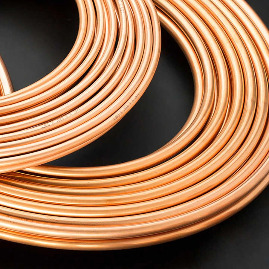 Insulated Copper Coil Pipes Custom Size Copper Pipe Tube for Air Conditioners