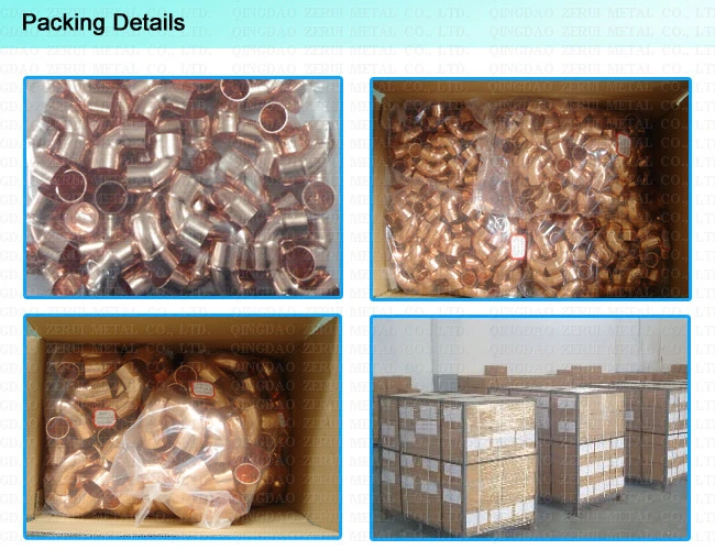 HVAC Copper Tube Pipe Fittings for Refrigeration and Air Conditioner