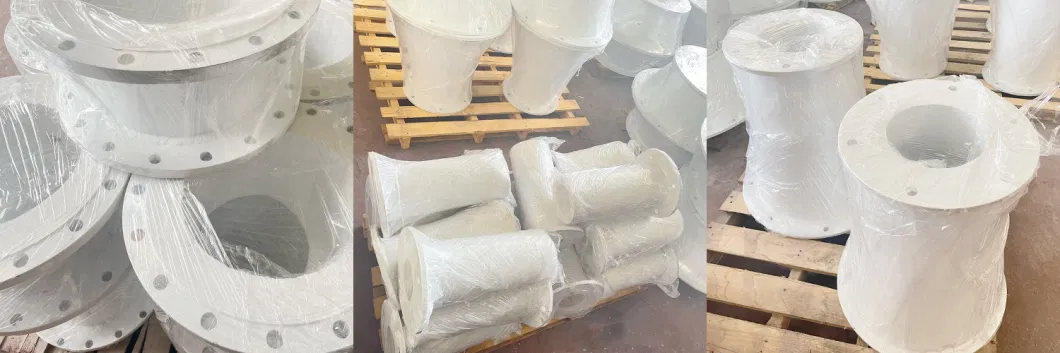 Alumina Ceramic Sheet Wear-Resistant Tube Elbow for Powder Pneumatic Conveying System