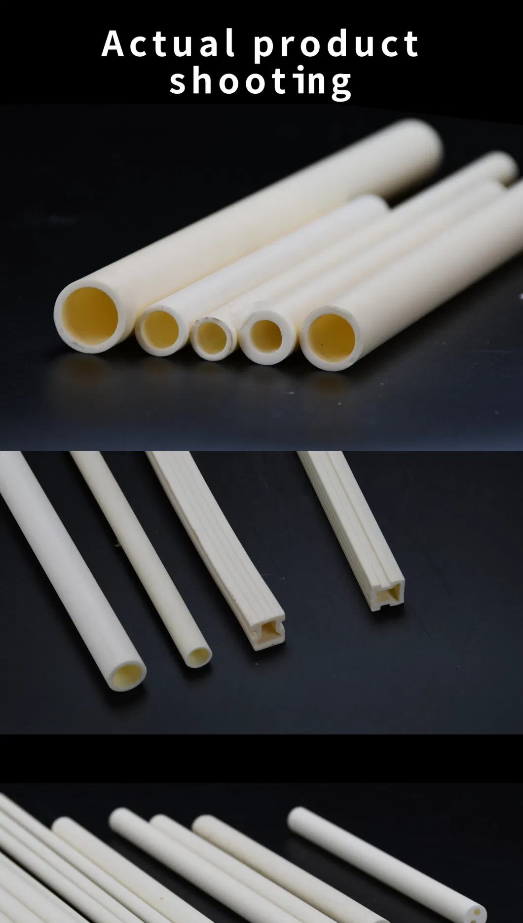 Glazed 85% Alumina Ceramic Igniter Tube (porcelain tube)