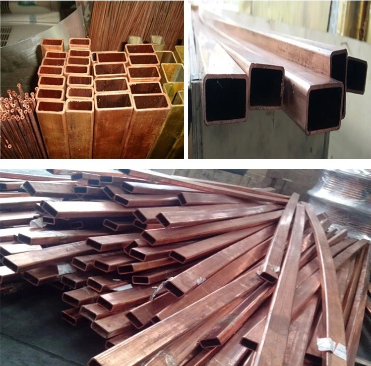 Round / Square/ Rectangular Shs Rhs Hollow Shape Copper Tube Copper Pipe Copper Mould Tube