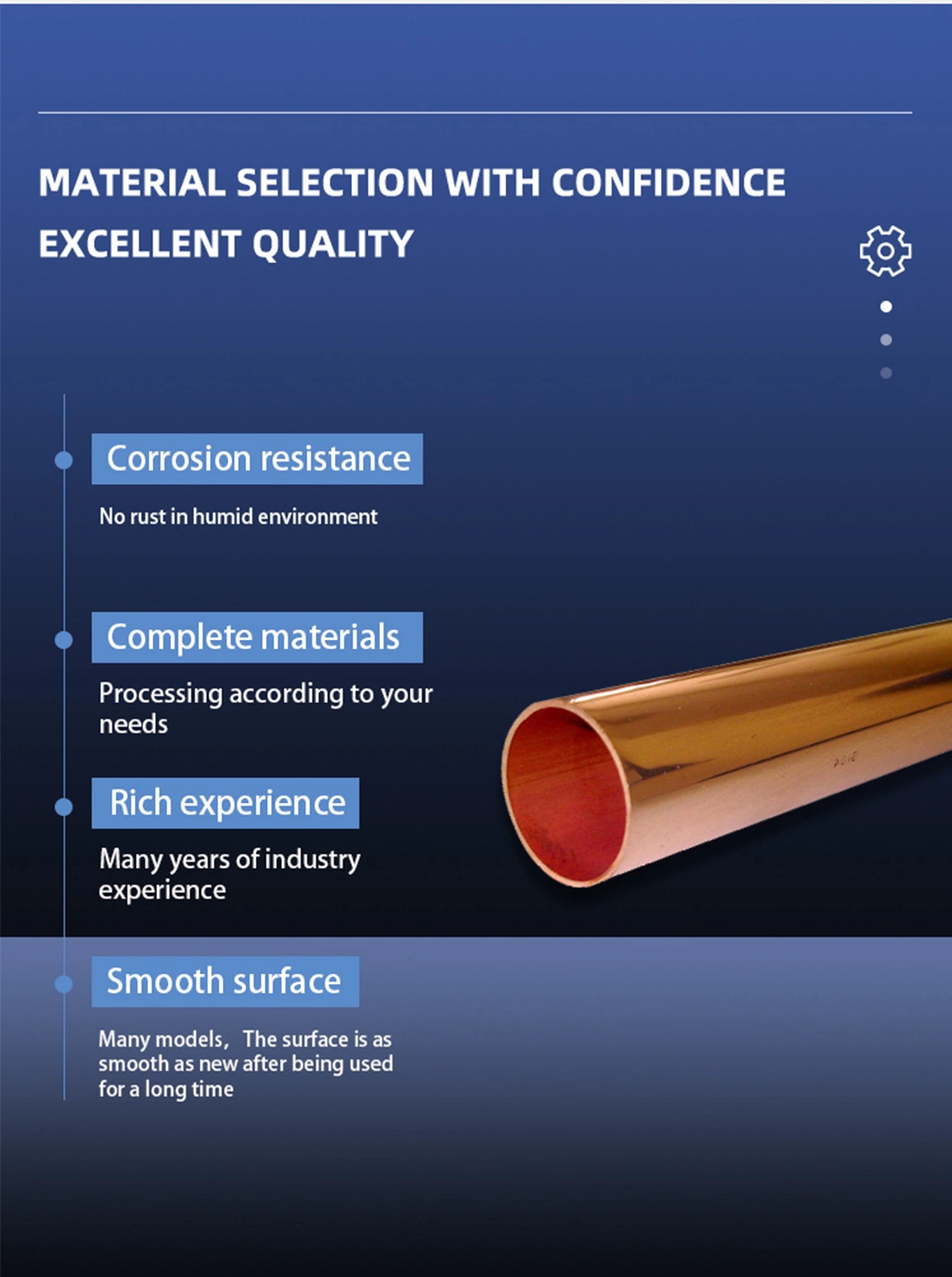 Factory C12000 AC Copper Tube/Pipe